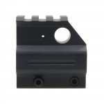 Clamp on Gas Block .750" with Top Picatinny Rail Height - Black